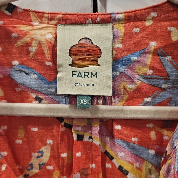 FARM Rio Red Patterned Dress - Picture 4 of 5